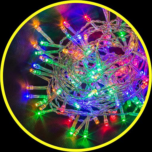 Гирлянда новогодняя светодиодная NGF-D020-02 нить RGBY 50 5м IP20 TR Navigator Group 28140 фото 1