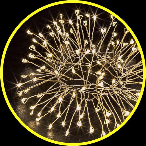 Гирлянда новогодняя светодиодная NGF-F01-120WW-3AA-фейерверк Navigator Group 22078 фото 1