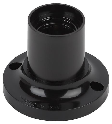 Патрон Е27 потолочный, бакелит, черный (x50) (50/200/4800) ЭРА Б0044083 фото 1