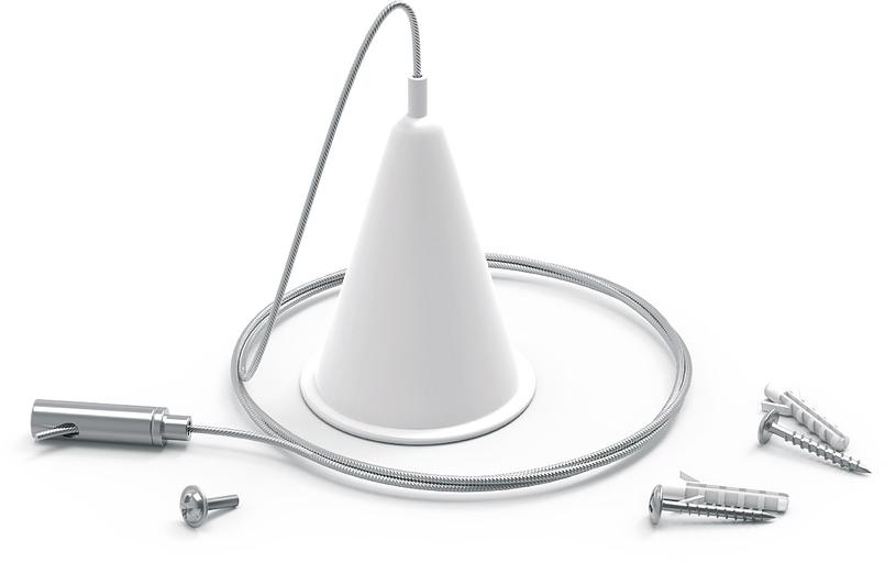 Комплект подвесов для трековых шинопроводов 1шт цвет белый однофазный Gauss Gauss TR120 фото 1