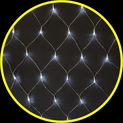 Гирлянда новогодняя светодиодная NGF-N01-156CW-12-1.5x1.5m-230-TR-IP20 Navigator Group 21289 фото 1