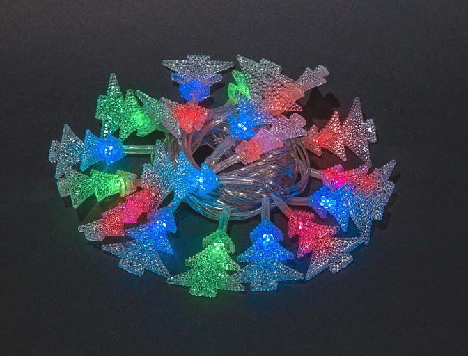 Гирлянда новогодняя светодиодная NGF-D042-04 нить елочки RGBY 1.6м IP20 Navigator Group 30611 фото 1