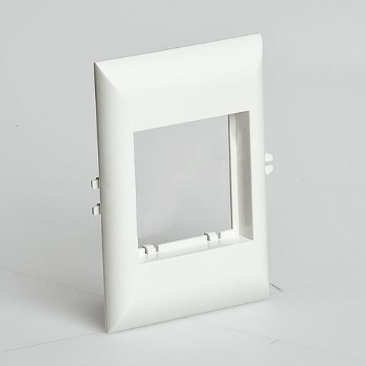 Рамка для встраиваемого оборудования 45х45х9 мм для РКК-100х60 и 100х40 (белый) RUVinil СПР-2-М фото 1