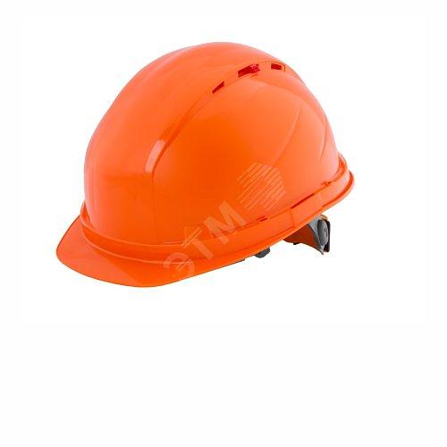 Каска защитная RFI-3 BIOT RAPID оранжевая (универсальная защитная и ДЛЯ РАБОТ НА ВЫСОТЕ, соответствует требованиям приказа 782н, с 4-х точечным подбородочным ремнем с креплением к корпусу, плавная регулировка (храповый механизм, до -50С) РОСОМЗ 72714 фото 1