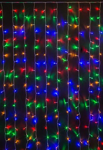 Гирлянда новогодняя светодиодная NGF-D030-04 занавес RGBY 5*2.5м IP44 Navigator Group 30646 фото 1