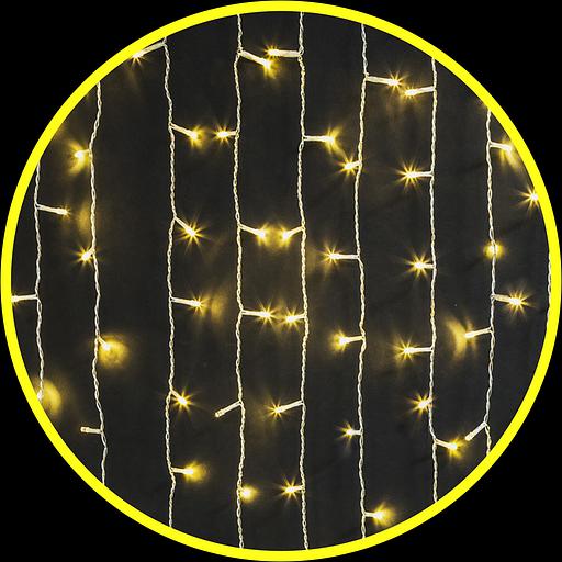 Гирлянда новогодняя светодиодная NGF-C02-357WW-8-2x1.5m-230-TR-IP44 Navigator Group 21314 фото 1