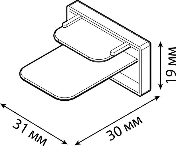 Заглушка для трекового шинопровода белый однофазный Gauss Gauss TR116 фото 2