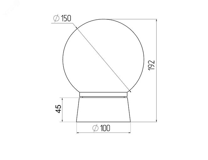 Светильник пластик, пл-н полиэтилен, 60Вт, Е27, IP20, УХЛ1, 150х150 мм НБП 01-60-004 ЭРА Б0048027 фото 5