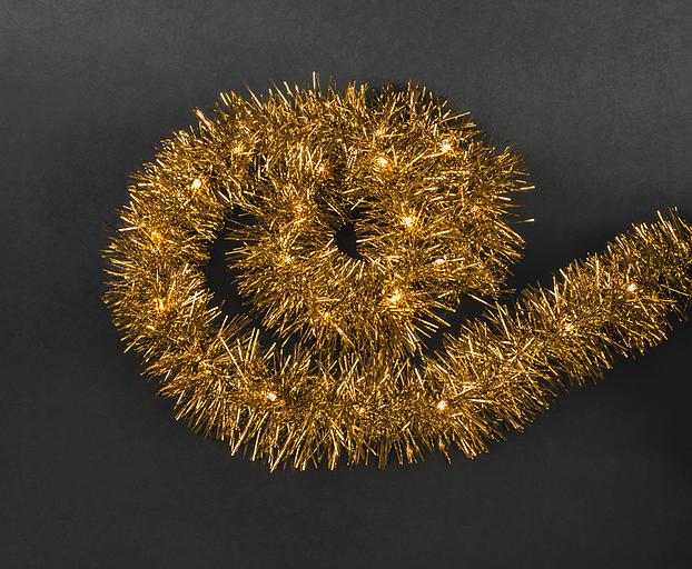 Гирлянда новогодняя светодиодная NGF-D046-01 мишура желтая Navigator Group 30616 фото 1