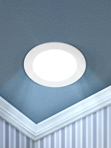 Светильник встраиваемый LED 1-18-6K/1 светодиодный круглый LED 18W 220V 6500K (20/360) ЭРА Б0049553 фото 2