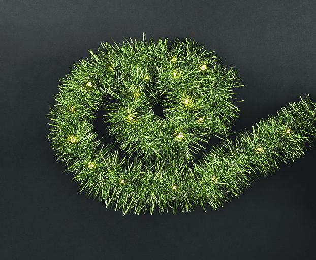 Гирлянда новогодняя светодиодная NGF-D044-01 мишура зеленая Navigator Group 30614 фото 1