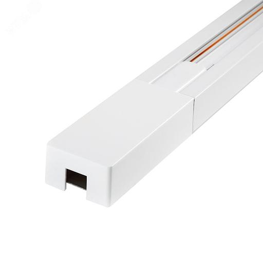 Шинопровод белый 2м PTR 2M-WH с токоподводом и заглушкой Jazzway JazzWay 5010727 фото 1