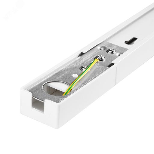 Шинопровод белый 2м PTR 2M-WH с токоподводом и заглушкой Jazzway JazzWay 5010727 фото 4