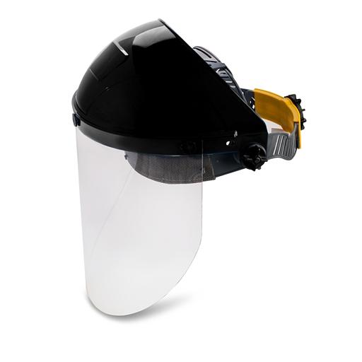 Щиток защитный лицевой НБТ2 ВИЗИОН (ударопрочный итермостойкий козырек, 220х315мм, регулировка размера оголовья с помощью храповика, с мягким обтюратором, -50C + 130C) РОСОМЗ 425190 фото 1