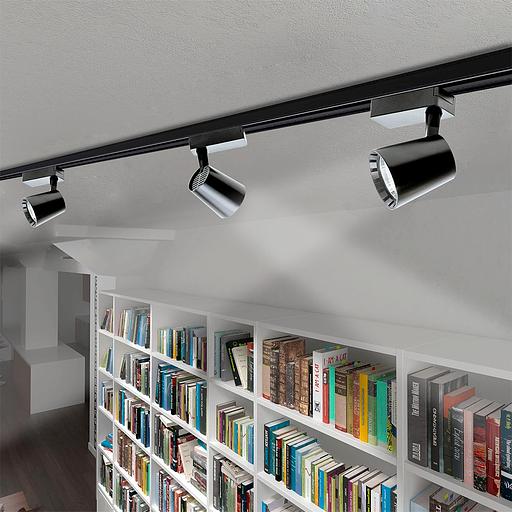 Светильник светодиодный трековый на шинопровод ДПО- 15w 4000K 24° BL (чёрный) IP40 jazzway JazzWay 5010604 фото 7