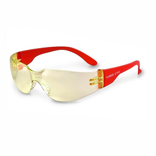 Очки защитные открытые О15 HAMMER ACTIVЕ CONTRAST super (2-1,2 PC) с мягким носоупором (спортивный стиль, увеличивают контраст в условиях недостаточной освещенности, с незапотевающим покрытием) РОСОМЗ 11536-5 фото 1