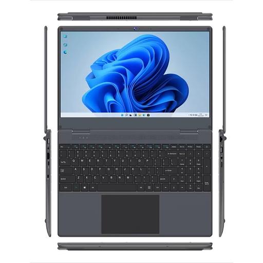 Ноутбук 15.6" IPS FHD HIPER WORKBOOK black (Core i3 1000NG4/16Gb/512Gb SSD/VGA int/W11Pro (U26-15FII3100R16S5WPG) фото 1