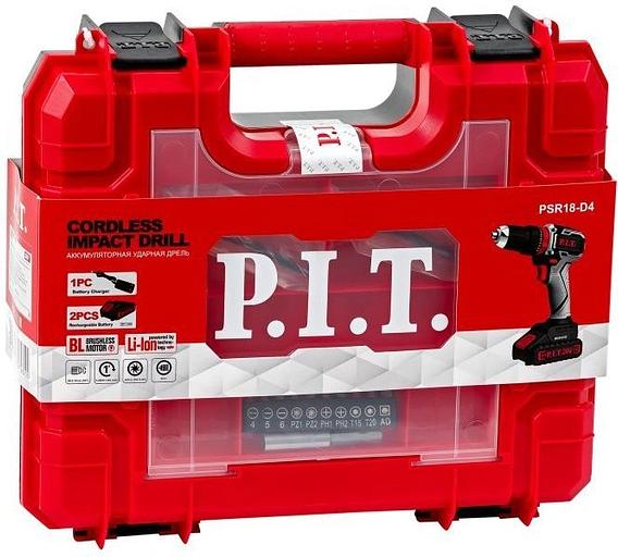 Дрель-шуруповерт P.I.T. PSR18-D4 аккум. патрон:быстрозажимной (кейс в комплекте) фото 5