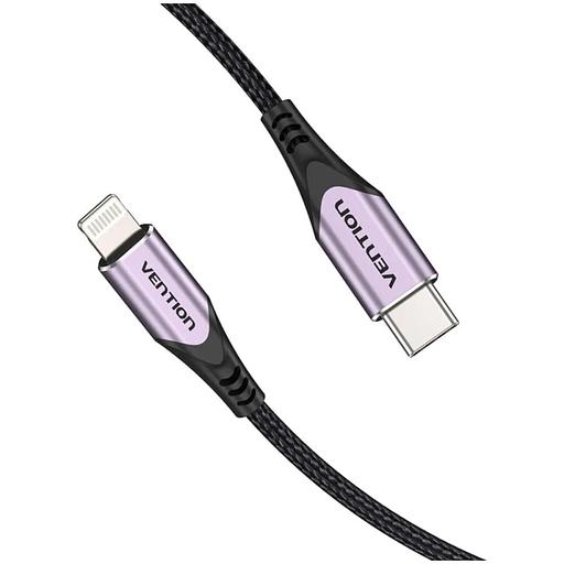 Кабель Vention USB 2.0 CM/Lightning 8M для iPad/iPhone - 1м. Фиолетовый Vention TACVF фото 2