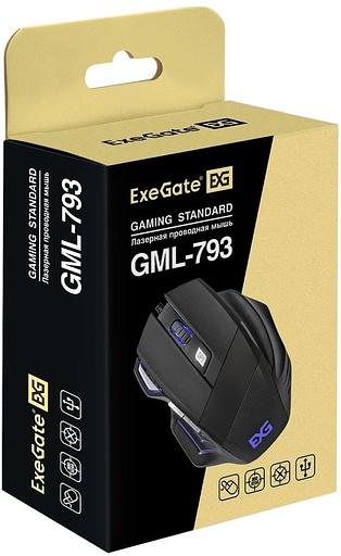 Мышь Exegate GML-793 черный лазерная (3200dpi) USB (6but) фото 7