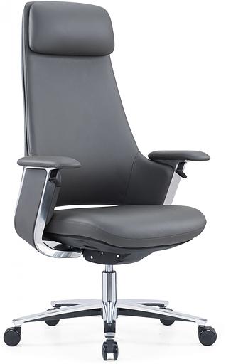 Кресло руководителя Cactus CS-LBK-KYOTO кожа крестов. алюминий фото 1