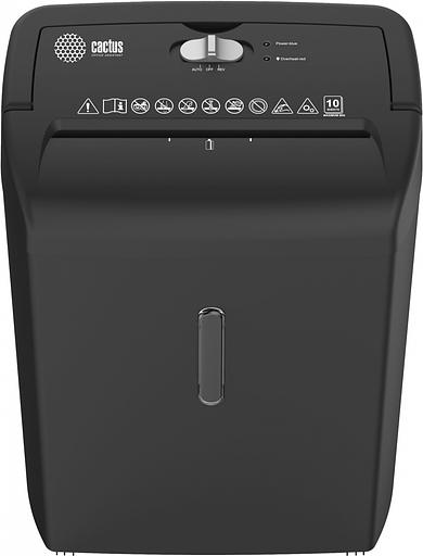 Шредер Cactus CS-SH-10-21-5X18 (секр.P-4) перекрестный 10лист. 21лтр. скрепки скобы пл.карты фото 2