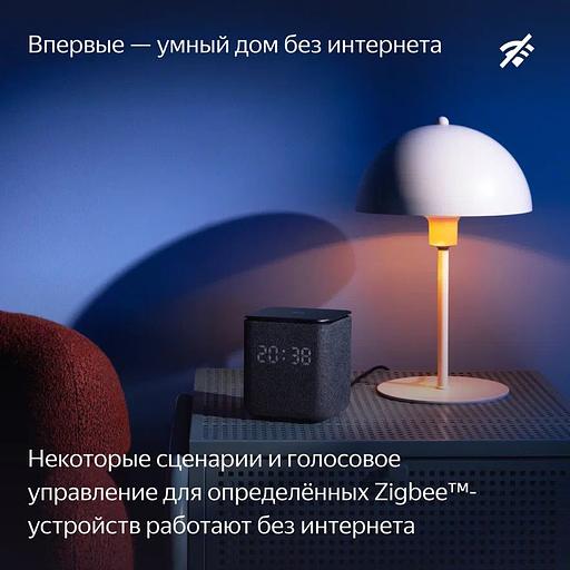 Умная колонка Yandex Станция Миди YNDX-00054GRY Алиса серый 24W 1.0 BT/Wi-Fi 10м фото 6