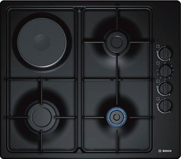 Газовая варочная поверхность Bosch PBY6C6B62O черный фото 1