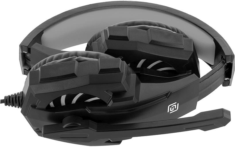 Наушники с микрофоном Оклик HS-L355G черный 1.8м мониторные оголовье (1939807) фото 5
