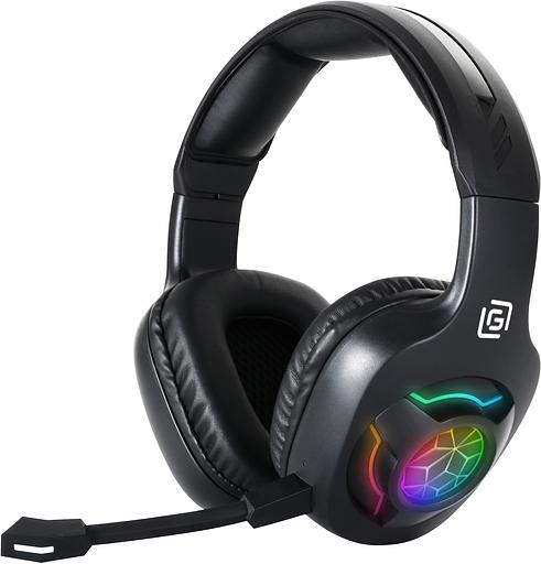 Наушники с микрофоном Оклик HS-L575G черный 1.5м мониторные BT оголовье (1895253) фото 1