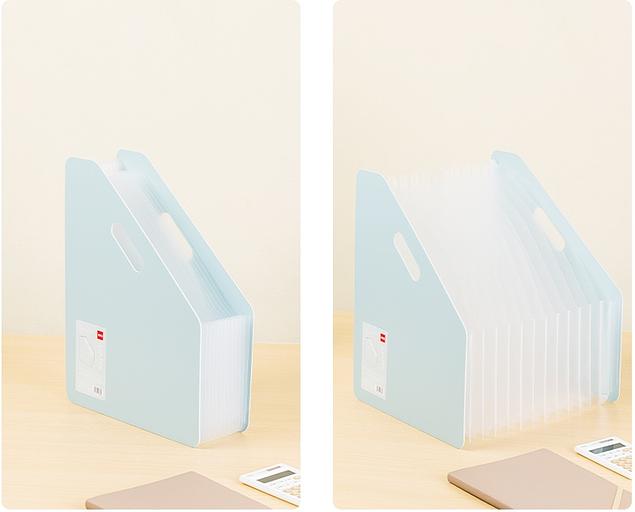 Папка-портфель Deli EF605 13 отдел. A4 полипропилен 0.75мм ассорти фото 2