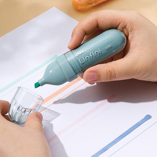 Набор текстовыделителей Deli EU370 1-5мм 4цв. ассорти (4шт.) фото 3