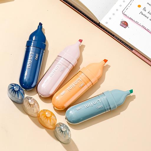 Набор текстовыделителей Deli EU370 1-5мм 4цв. ассорти (4шт.) фото 4