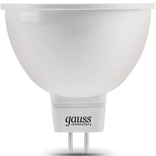 Лампа светодиодная Gauss 7Вт цок.:GU5.3 рефлек. 220B 4100K св.свеч.бел.нейт. MR16 (упак.:1шт) (13527) фото 2