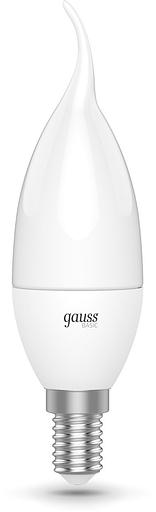 Лампа светодиодная Gauss Basic 1034116 5.5Вт цок.:E14 свеча 180B 3000K св.свеч.бел.теп. (упак.:10шт) фото 2