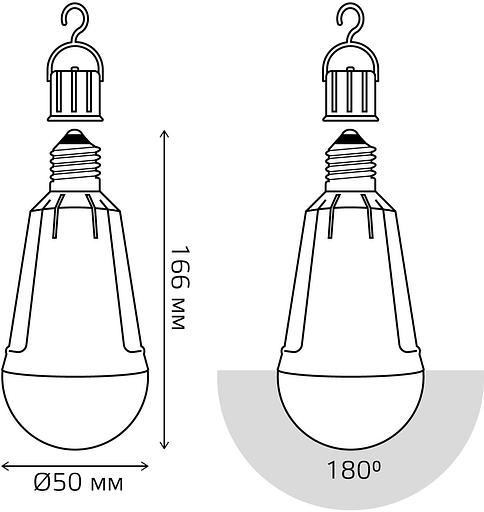 Лампа светодиодная Gauss 102002112 12Вт цок.:E27 груша 220B 3000K св.свеч.бел.теп. (упак.:1шт) фото 7
