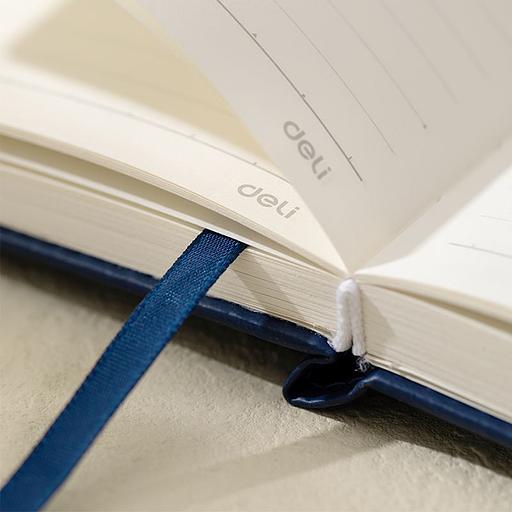 Блокнот Deli LINFINI EN158L A5 210х143мм искусст. кожа 144л линейка твердая обложка ассорти ассорти:син/роз/зел фото 6