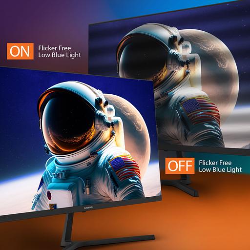 Монитор SunWind 27" SM-27QI201 черный IPS LED 5ms 16:9 HDMI M/M матовая 300cd 178гр/178гр 2560x1440 75Hz G-Sync DP 2K 4.3кг фото 6