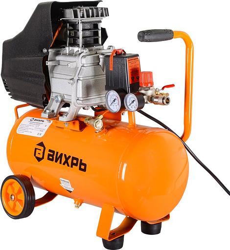 Компрессор поршневой Вихрь КМП-24/230АМ масляный 230л/мин 24л 1600Вт оранжевый фото 1
