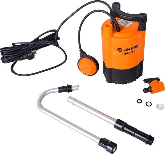 Насос дренажный Вихрь ДН-400Б 400Вт 6000л/час (в компл.:набор для полива) (68/2/16) фото 5