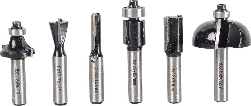 Набор фрез по дер. Вихрь 73/10/6/20 d(посад.)=8мм (фрезеры) (упак.:6шт) фото 1