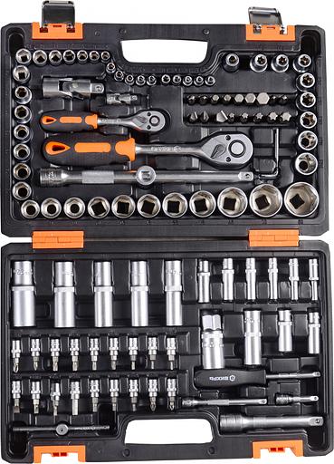 Набор инструментов Вихрь 1/2", 1/4", CrV 108 предметов (жесткий кейс) фото 9