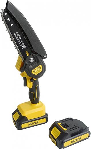Электрическая цепная пила Huter ELS ELS-20-Li-2К дл.шины:6" (15.2cm) 2аккум. 2Ач (70/10/23) фото 1