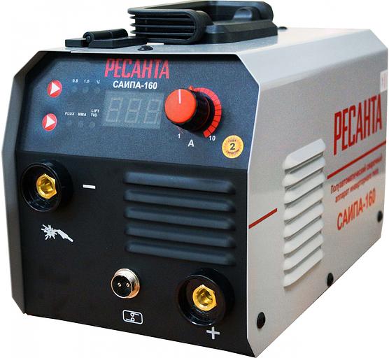 Сварочный аппарат Ресанта САИПА-160 инвертор FLUX/MIG-MAG 6.2кВт фото 1
