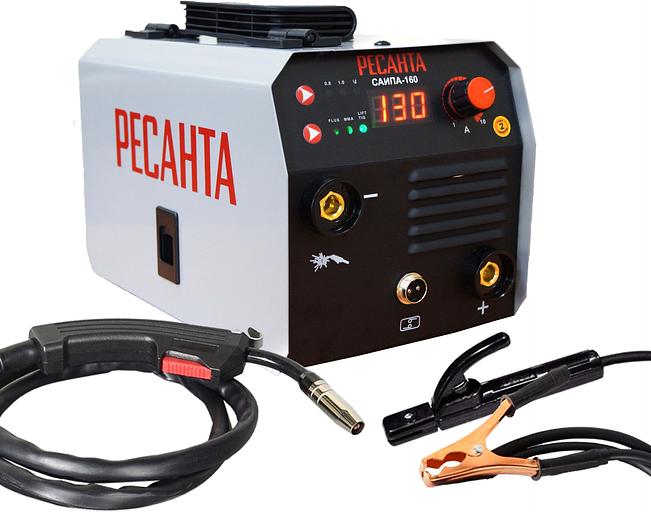 Сварочный аппарат Ресанта САИПА-160 инвертор FLUX/MIG-MAG 6.2кВт фото 3