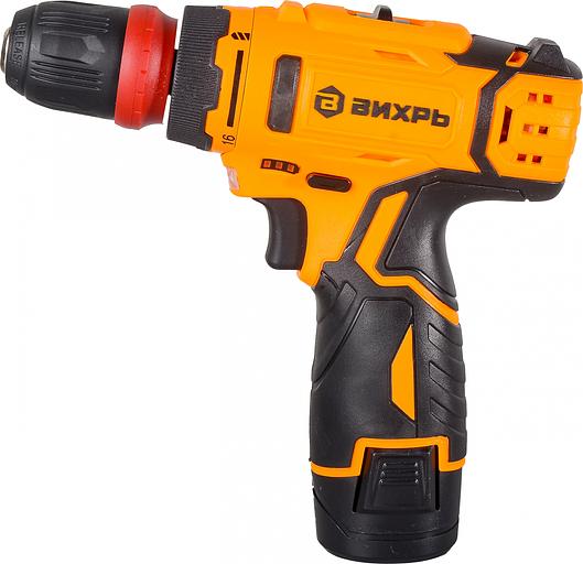 Дрель-шуруповерт Вихрь ДА-12Л-2КC аккум. патрон:быстрозажимной (кейс в комплекте) (72/14/33) фото 2