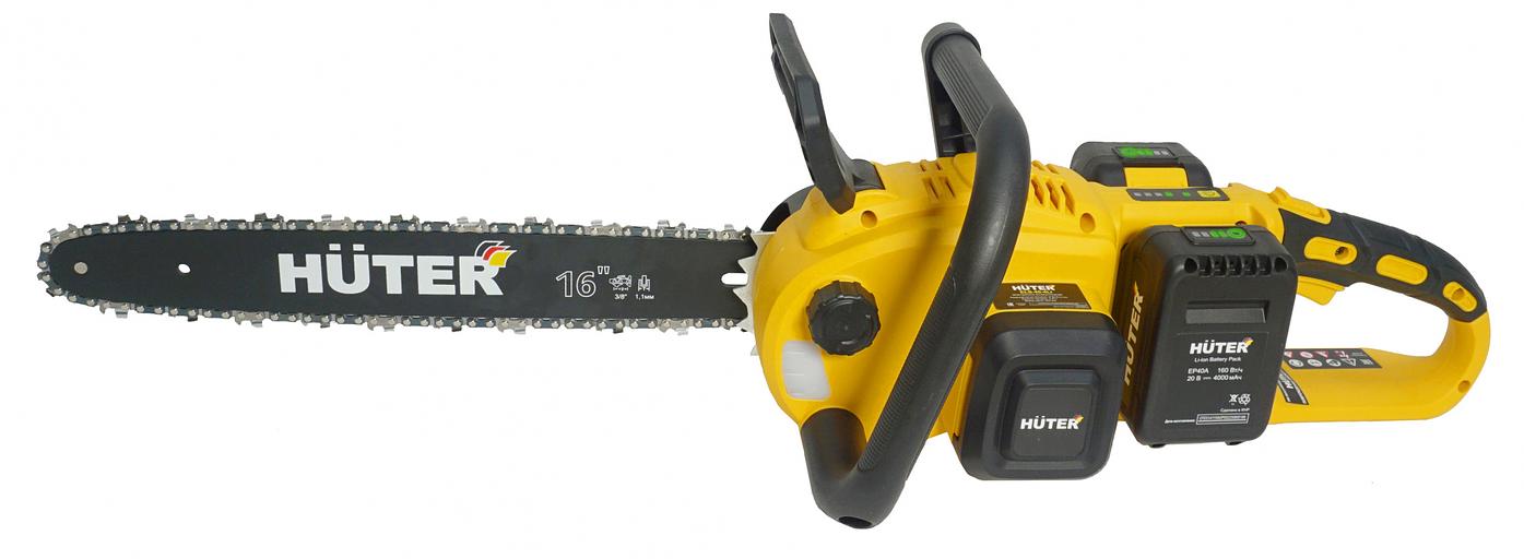 Электрическая цепная пила Huter ELS ELS-40-4 Li дл.шины:16" (40cm) 2аккум. 4Ач ЗУ (70/10/25) фото 6