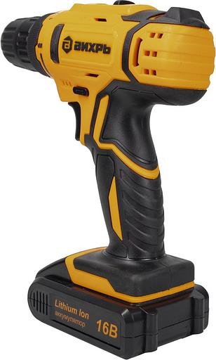 Дрель-шуруповерт Вихрь ДА-16Л-2К аккум. патрон:быстрозажимной (кейс в комплекте) (72/14/32) фото 7