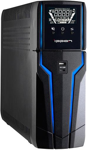 Источник бесперебойного питания Ippon Game Power Pro 1000 600Вт 1000ВА черный фото 2