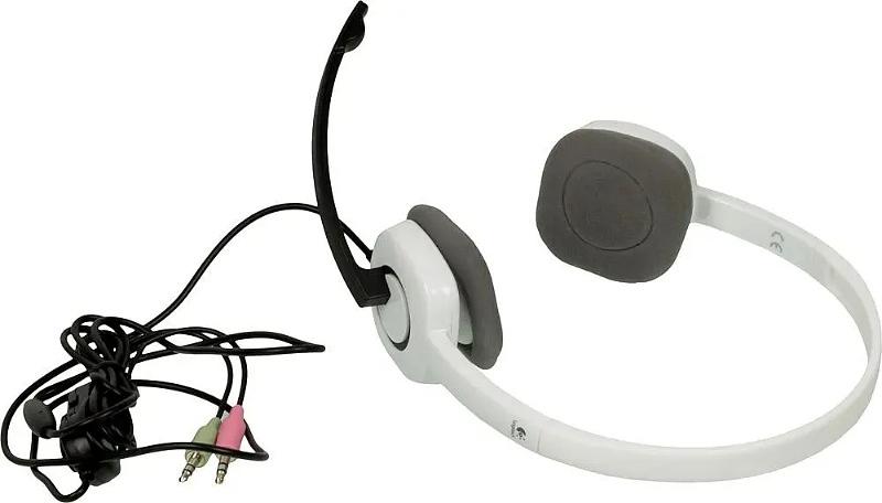 Наушники с микрофоном Logitech H150 белый/черный 1.8м накладные оголовье (981-000453) фото 2